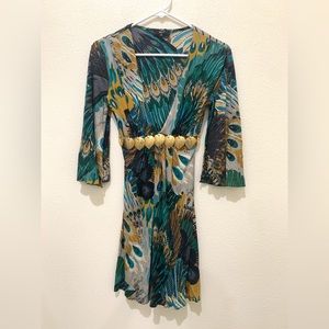 Sky Peacock Dress